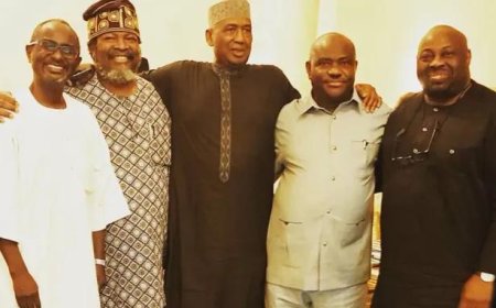 THROWBACK: Dele Momudu reflects picture with Wike, Isa Funtua
