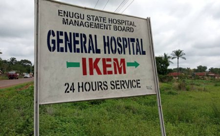 Inside Ikem General Hospital with no wards, no electricity, no water