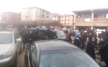 Very Dark Man Storms Anambra, Mourns Murdered Fish Magnet, Onyekwere