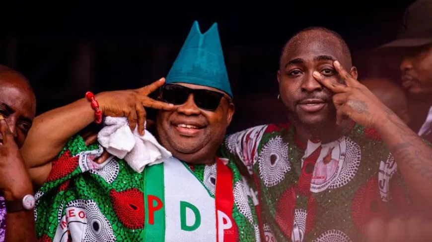 Osun Gov, Adeleke, off to U.S. for Davido’s wedding with Chioma as opposition kicks