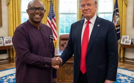 Peter Obi disowns trending pictures of him with Trump, MC Oluomo