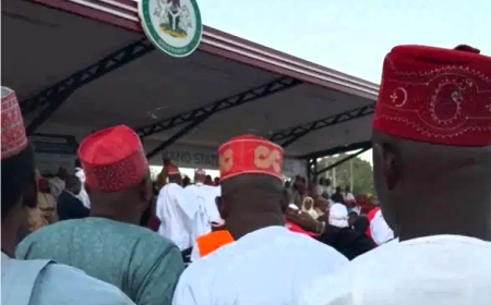 Kano wears Tinubu's signature cap as Gov Yusuf concludes defection to APC plan