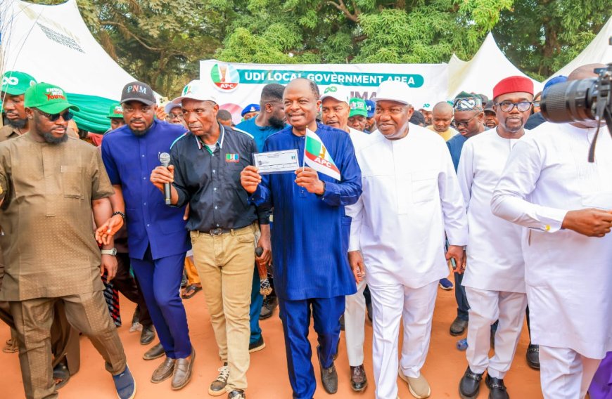 Victor Udeh, Gov Mbah’s Chief of Staff Registers with APC