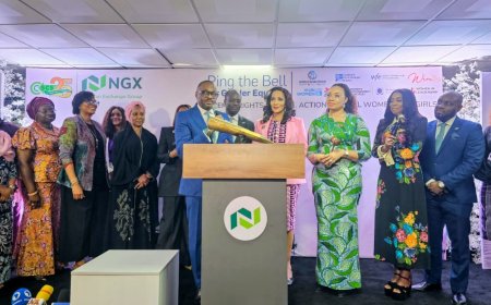 IWD: Bianca Ojukwu Rings Bell For Women Equality At NGX Floor