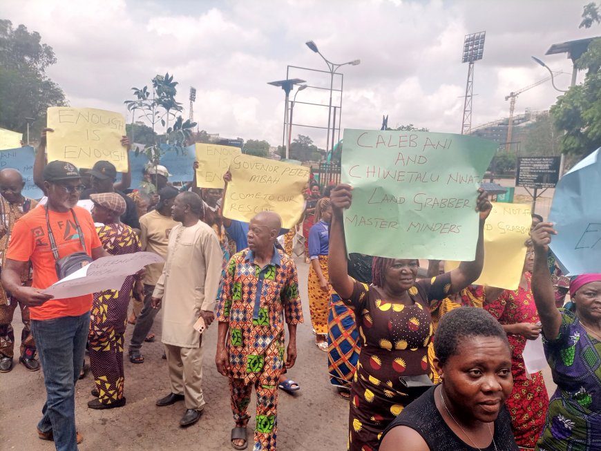 Etiti Ngwo community protests, plead Gov Mbah to restore land ownership