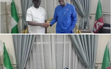 Agballah Receives New Enugu APC Chairman, Chukwunweike, Supports Gov Mbah’s 2027 Bid