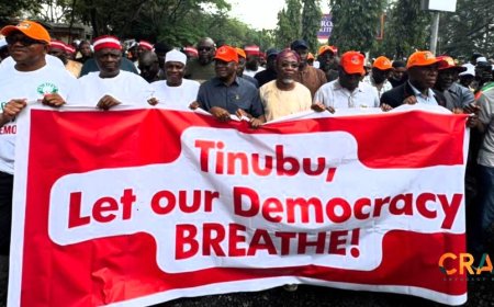 BREAKING: Obi, Atiku, Kwankwaso lead as 'Save Democracy Protests' Rock Abuja