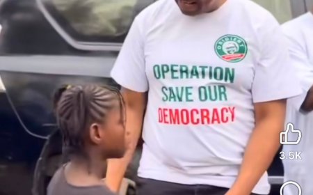 "Thank You for Fighting for Us,” Girl Child tells Obi at protest ground