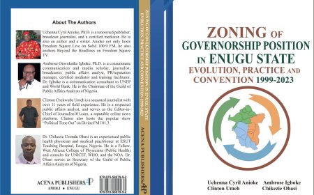 Analysts Unveil Book on Enugu Guber Zoning, Set May 7th for Launch