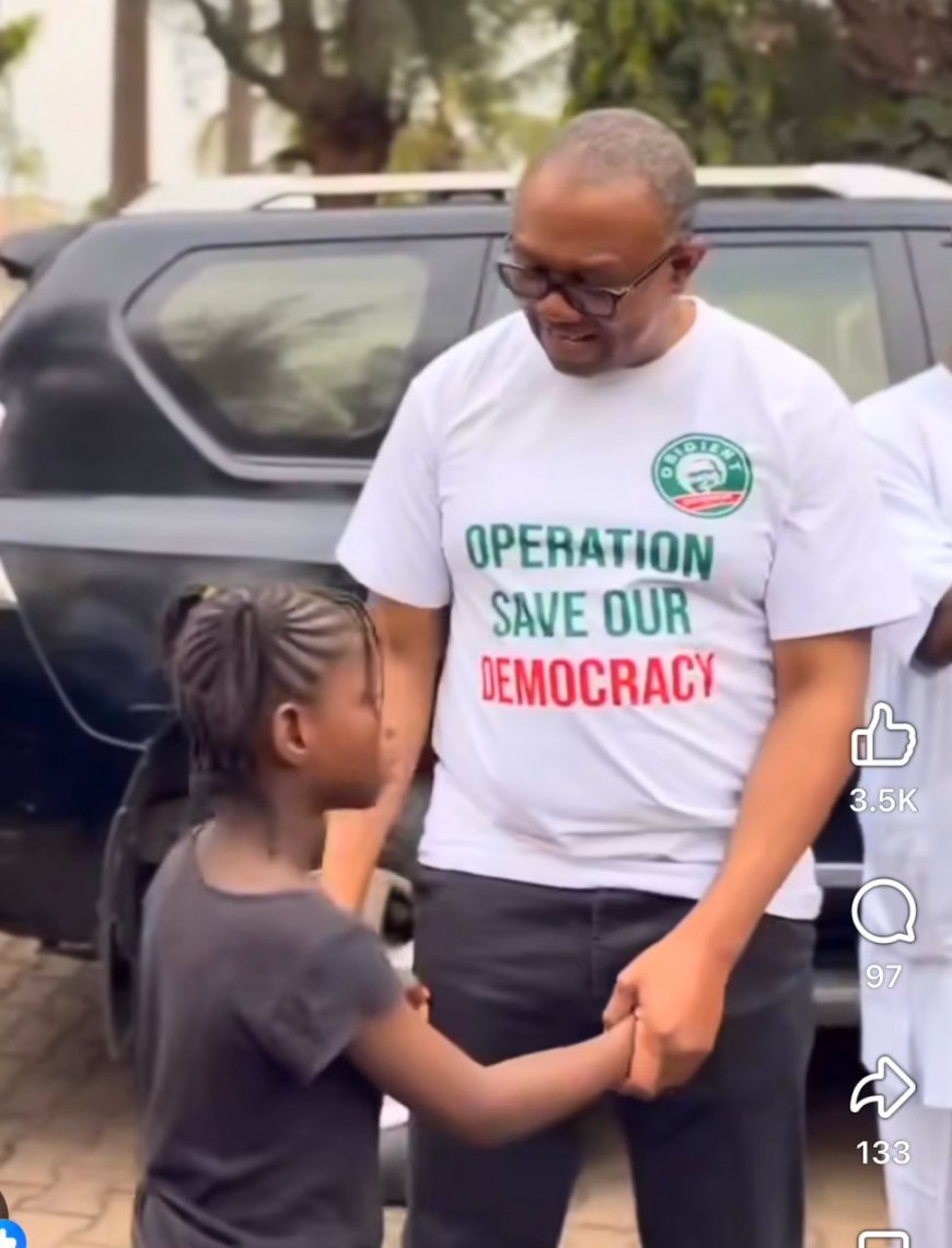 "Thank You for Fighting for Us,” Girl Child tells Obi at protest ground