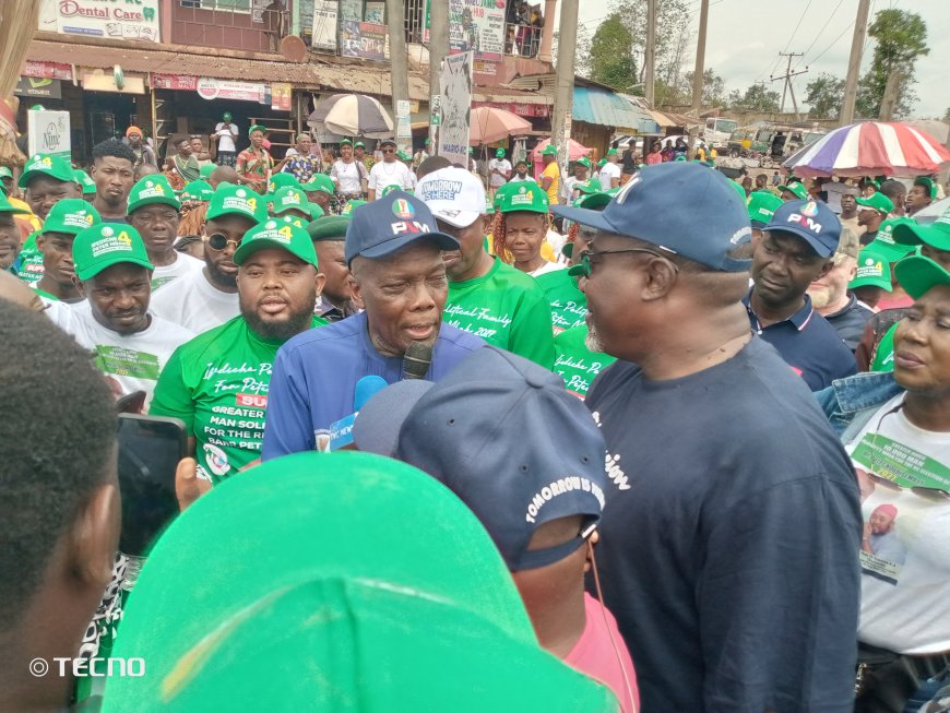 10,000-Man March: APC Supporters Rally in Enugu, Back Mbah, Tinubu for 2027 Re-election