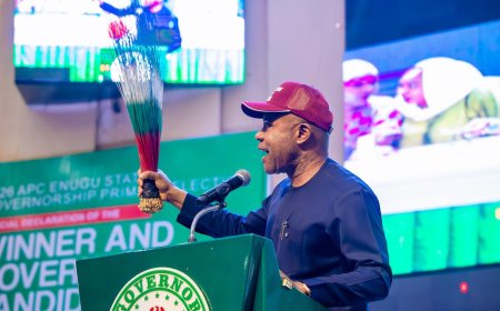 2027: Gov Mbah Showcases Achievements, Promises More as He’s Officially Declared Enugu APC Guber Candidate