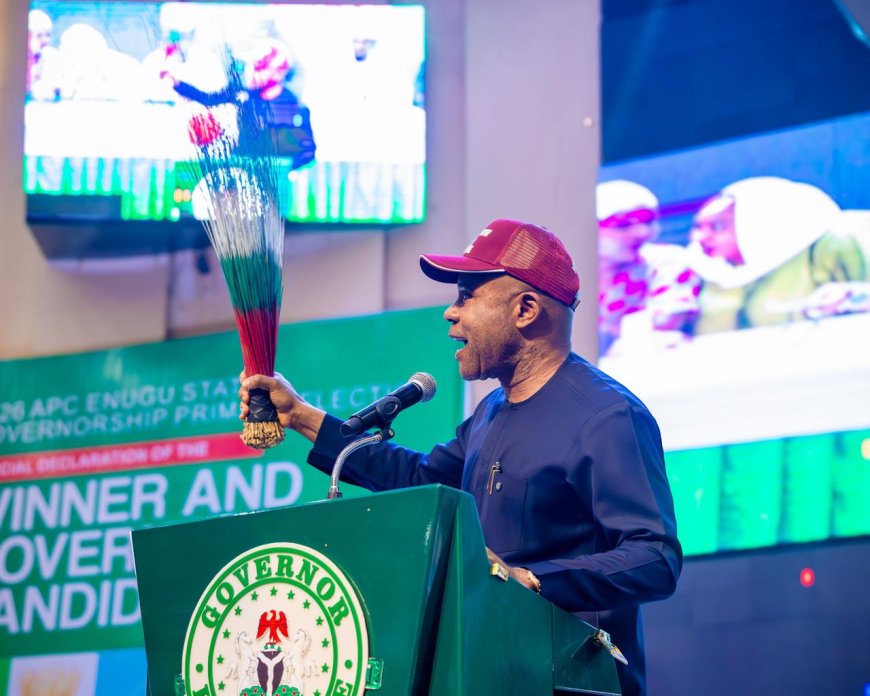 2027: Gov Mbah Showcases Achievements, Promises More as He’s Officially Declared Enugu APC Guber Candidate