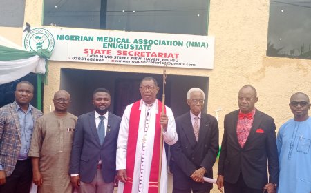NMA Enugu Moves to Stem Medical Brain Drain, Unveils New Secretariat