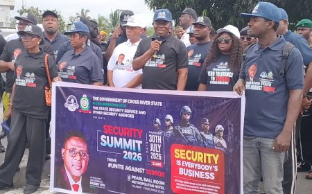 Gov Otu Leads Security Awareness Campaign Ahead of "Unite Against Terror" Summit