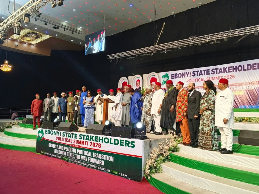 Ebonyi Summit: Untold Roles of Critical Actors In State Creation