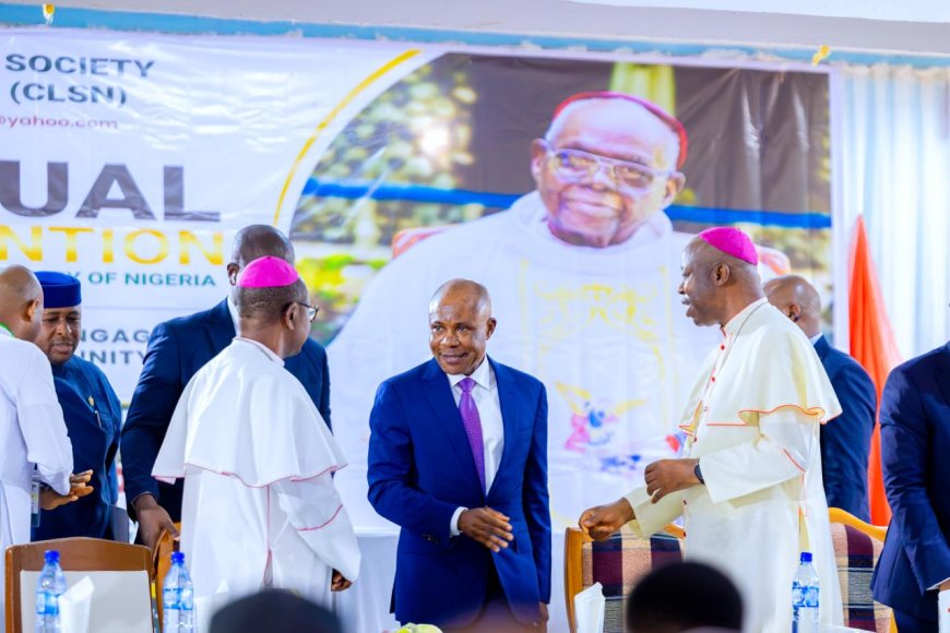 Gov Mbah Bags Excellence Award from Canon Law Society, Assures Smart Schools Won’t Displace Church Role in Education